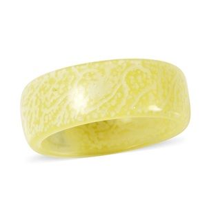Yellow Resin Band Ring